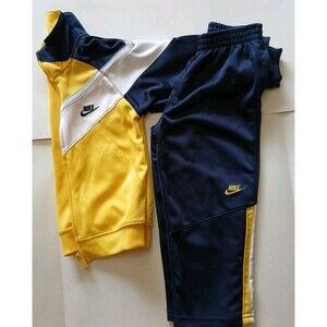 2-piece Nike Athletic Navy Blue,Yellow,  White Track Outfit Toddler 3T  Zip-Up
